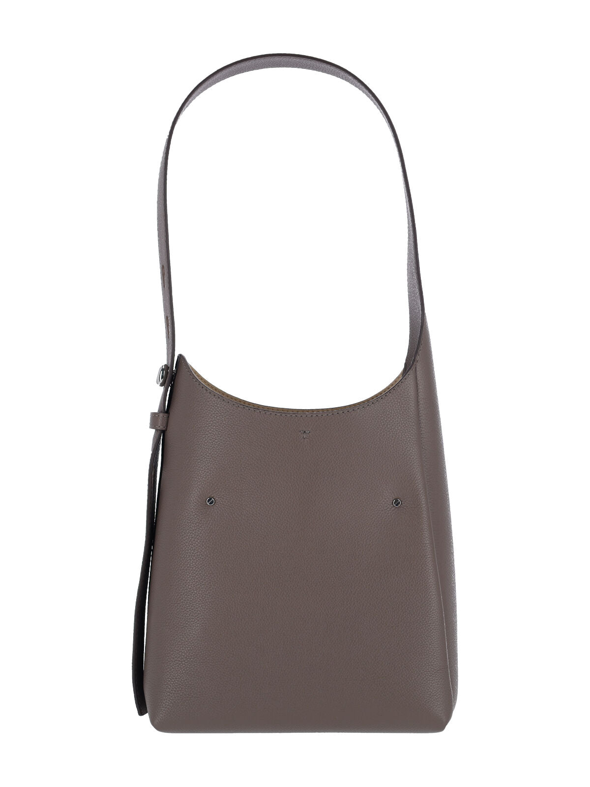 Small Structured Calf Leather Shoulder Bag