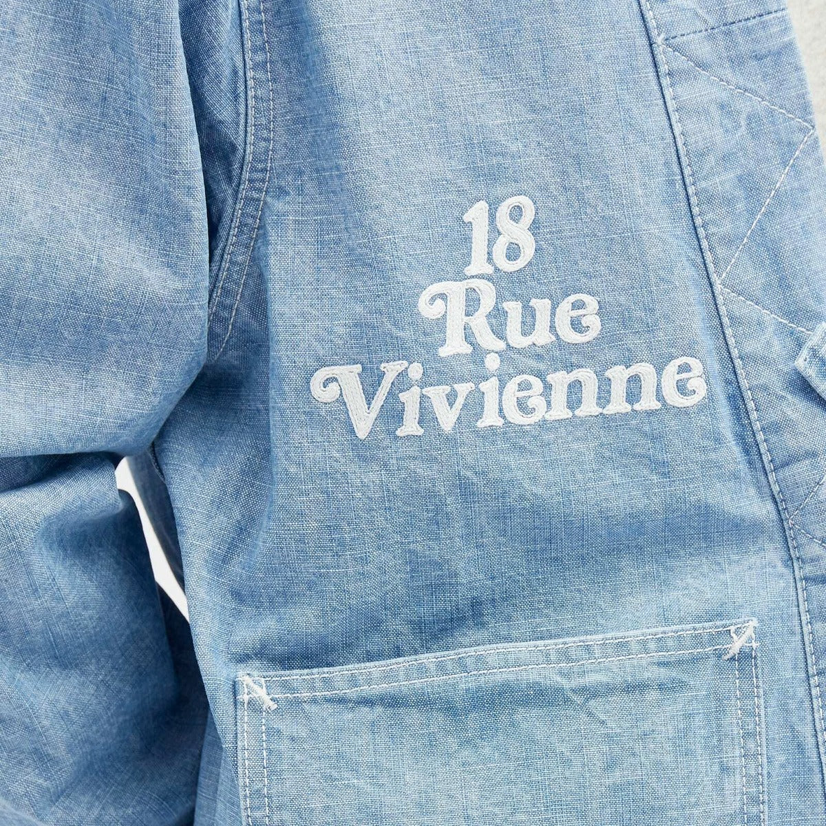 Relaxed-Fit Denim Jacket With Shawl Collar And Vintage Detailing