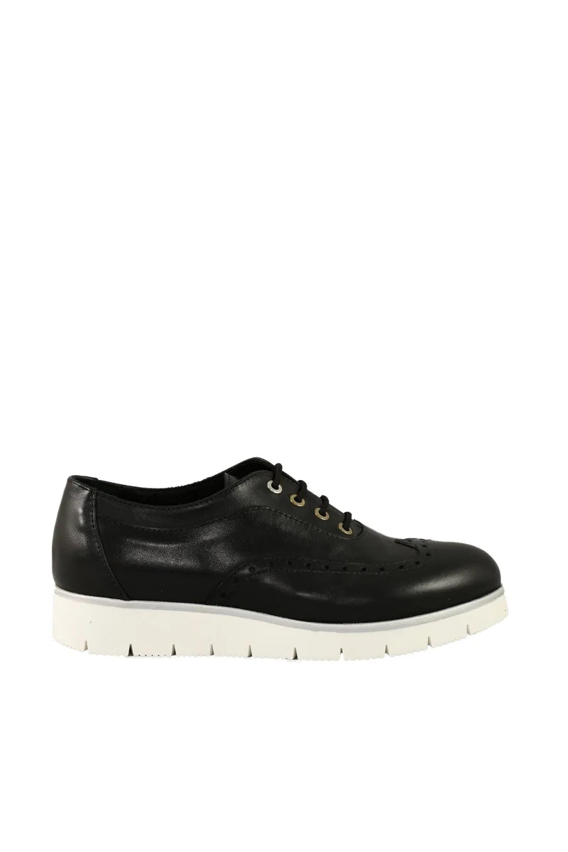Leather Sneakers - Black