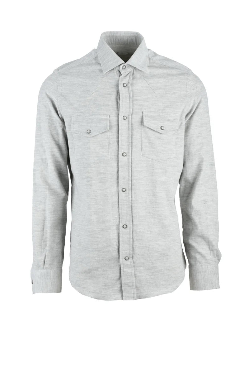 Cotton Shirt - Light Grey