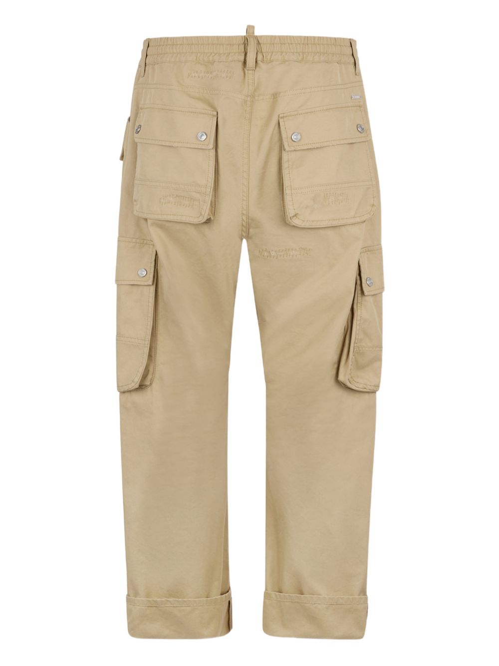 Beige Drawstring Trousers