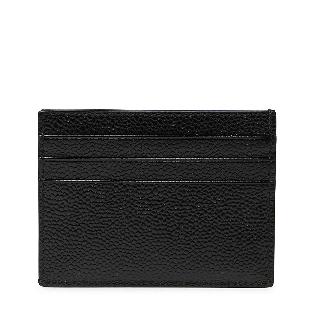 Black Pebbled Leather Cardholder