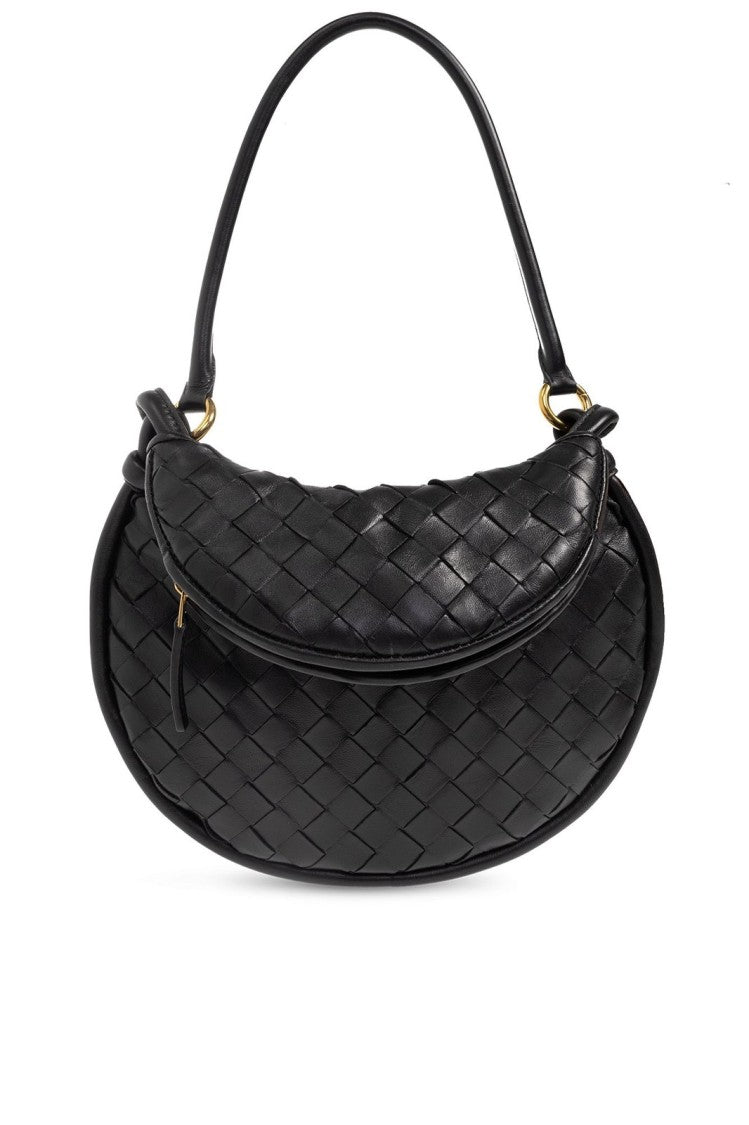 Medium Woven Leather Tote Bag