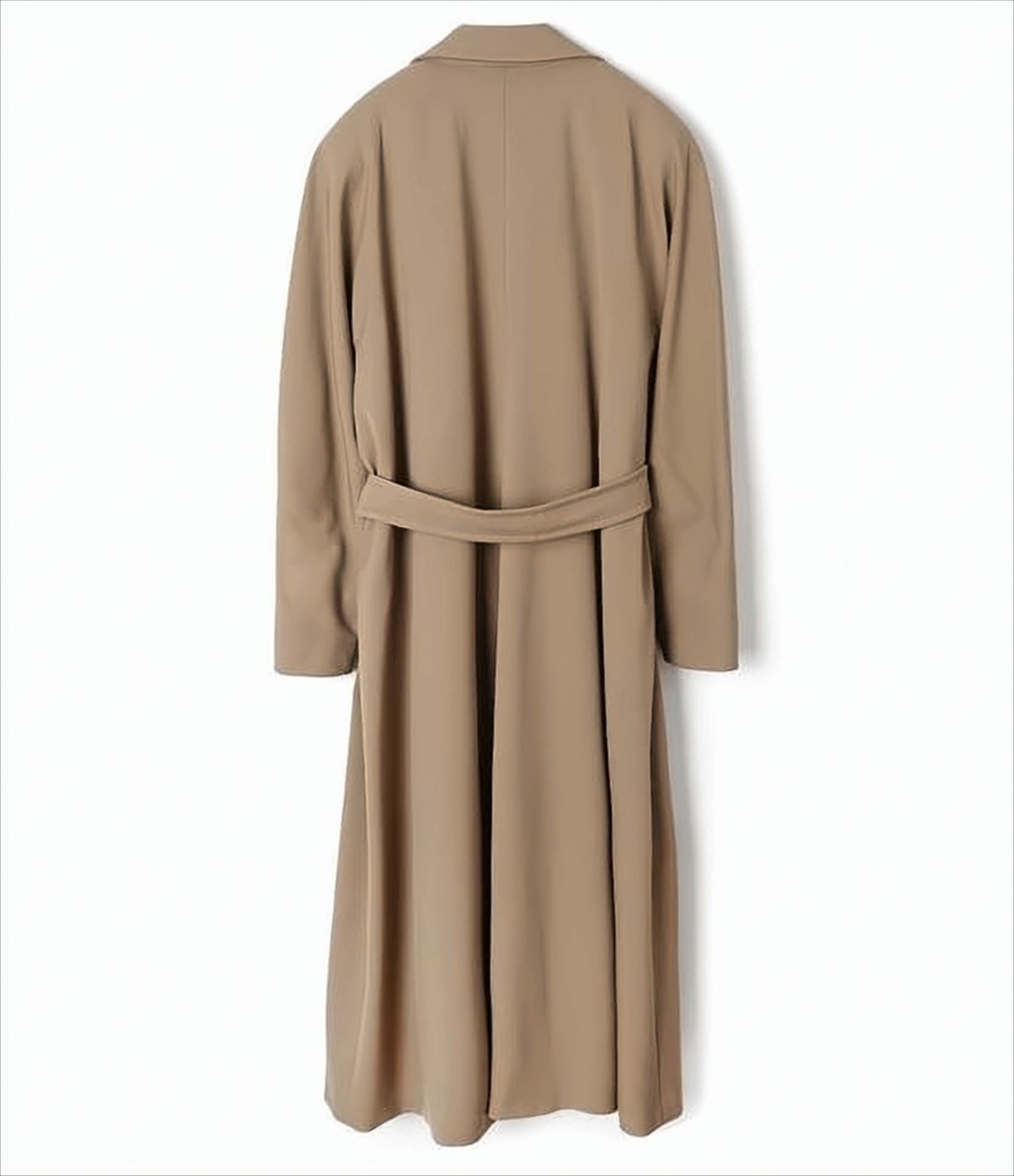 Long Tailored Coat with Classic Lapel