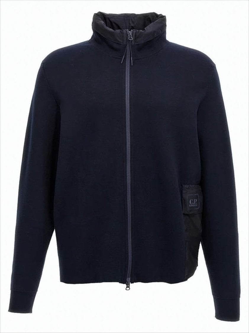 Minimalist Casual Jacket With High Collar And Textured Pocket