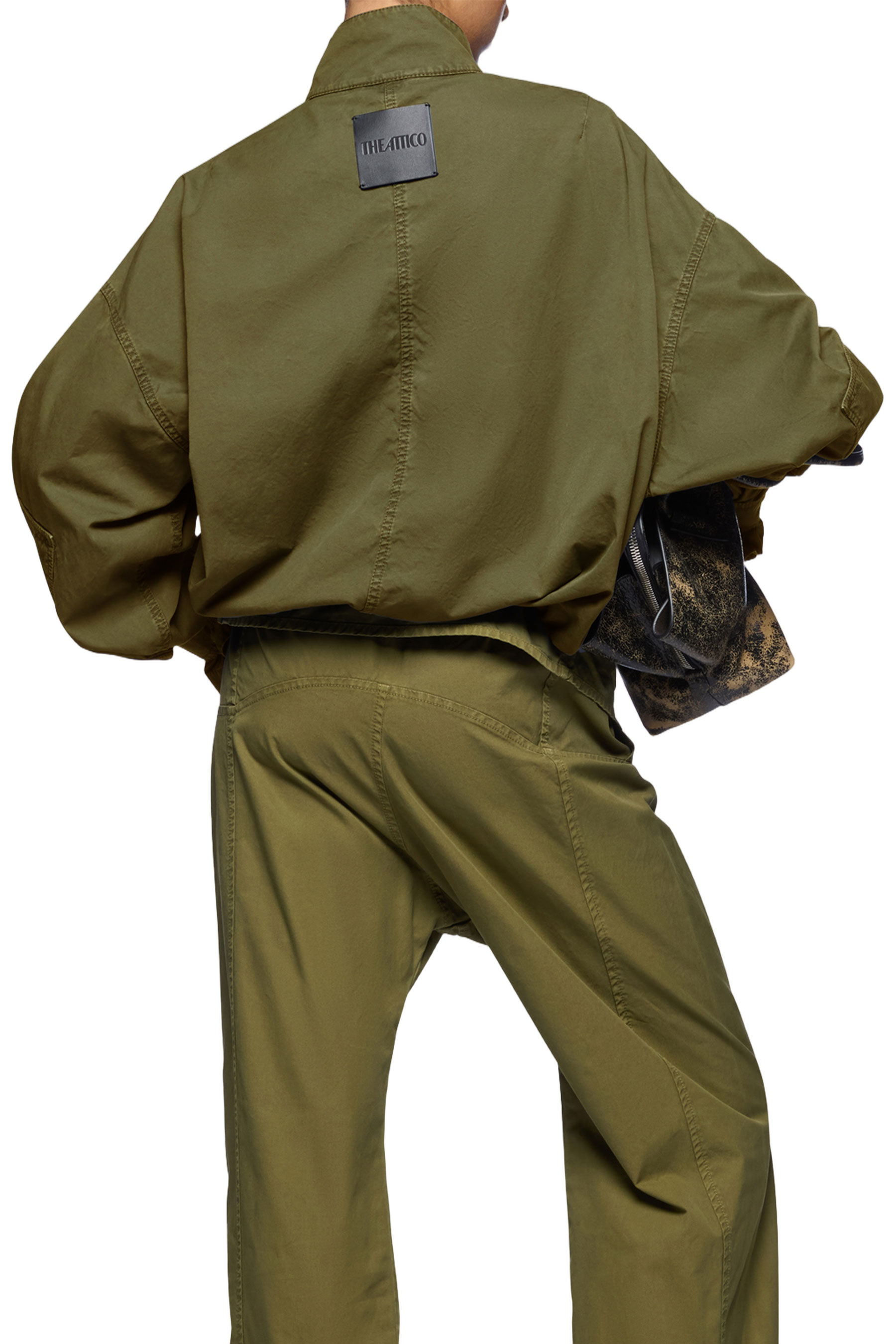 Boxy Olive Green Utility Jacket