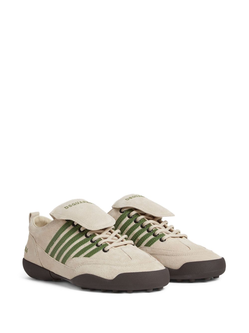 Light Beige Suede Sneakers