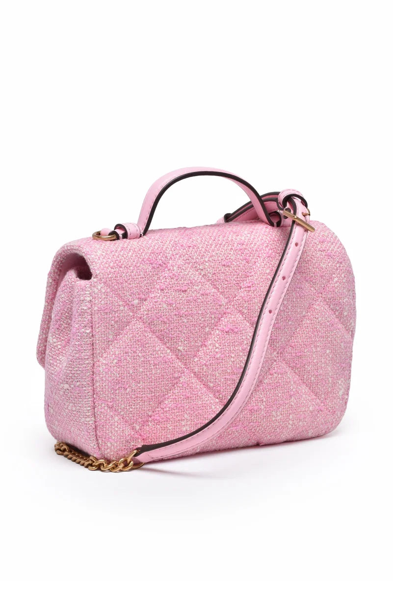 Willa Tweed Tote Bag - Pink