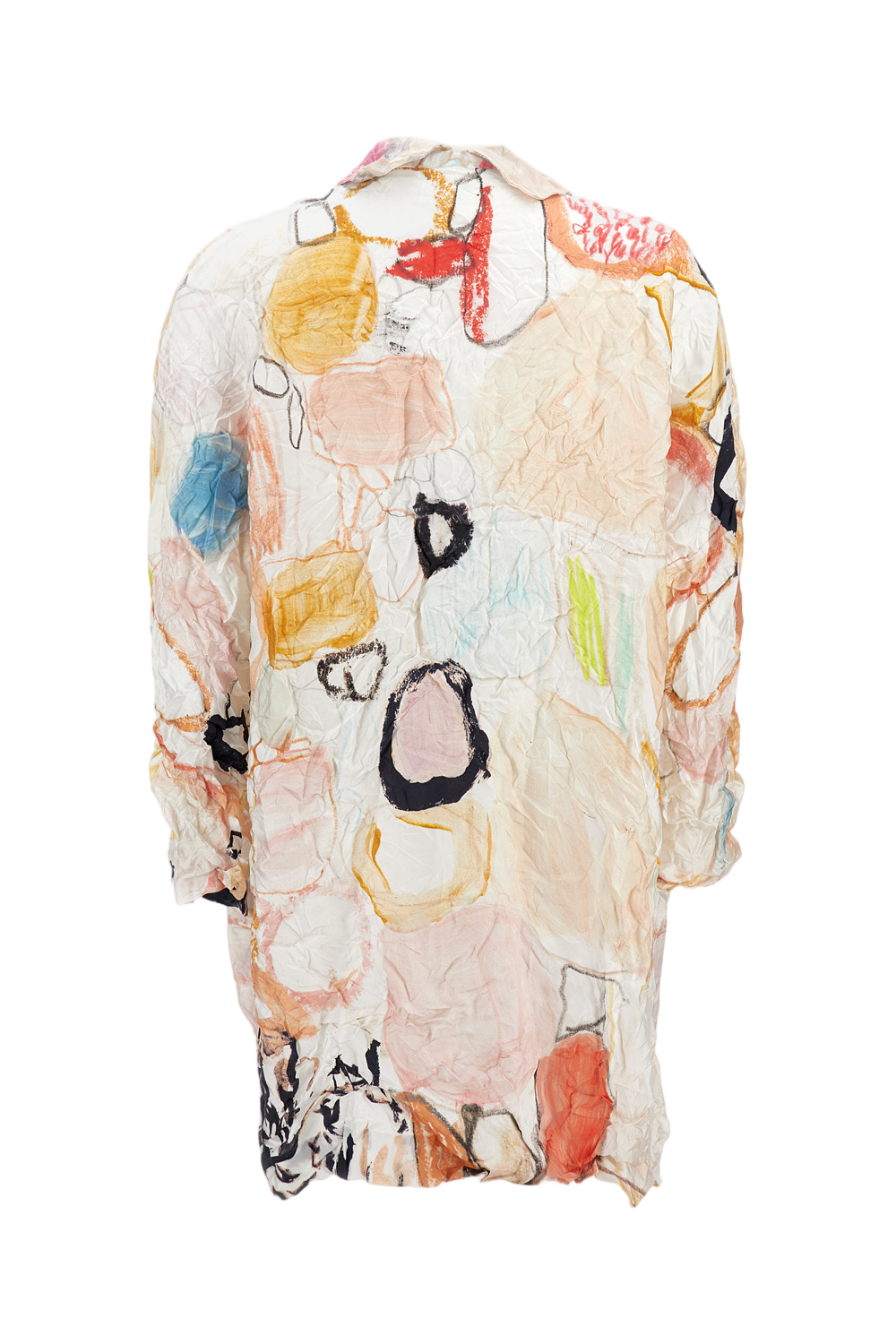 Printed Silk Kimono Jacket