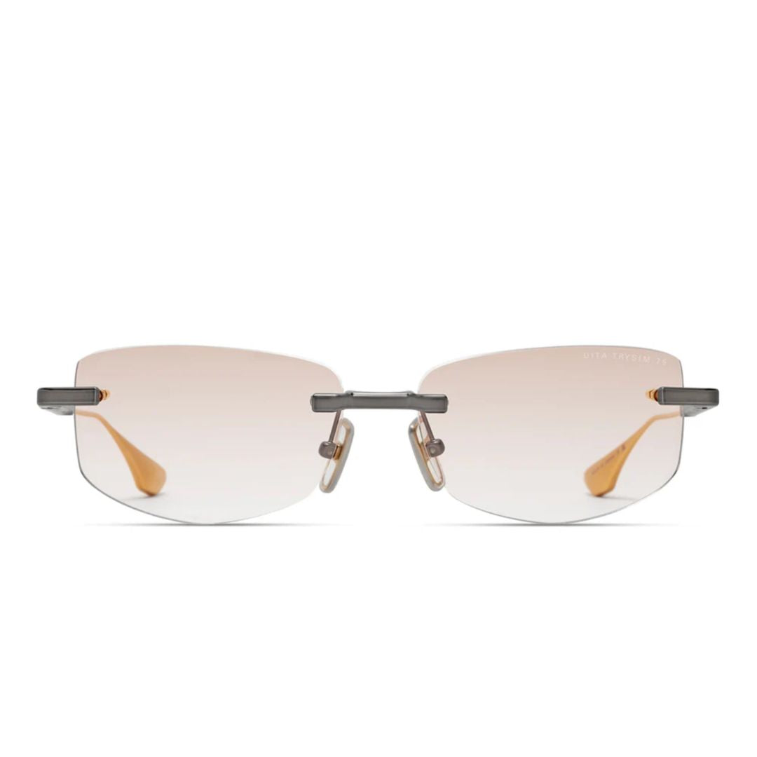 Trysim.75 Rimless Sunglasses with Rectangular Gradient Lenses