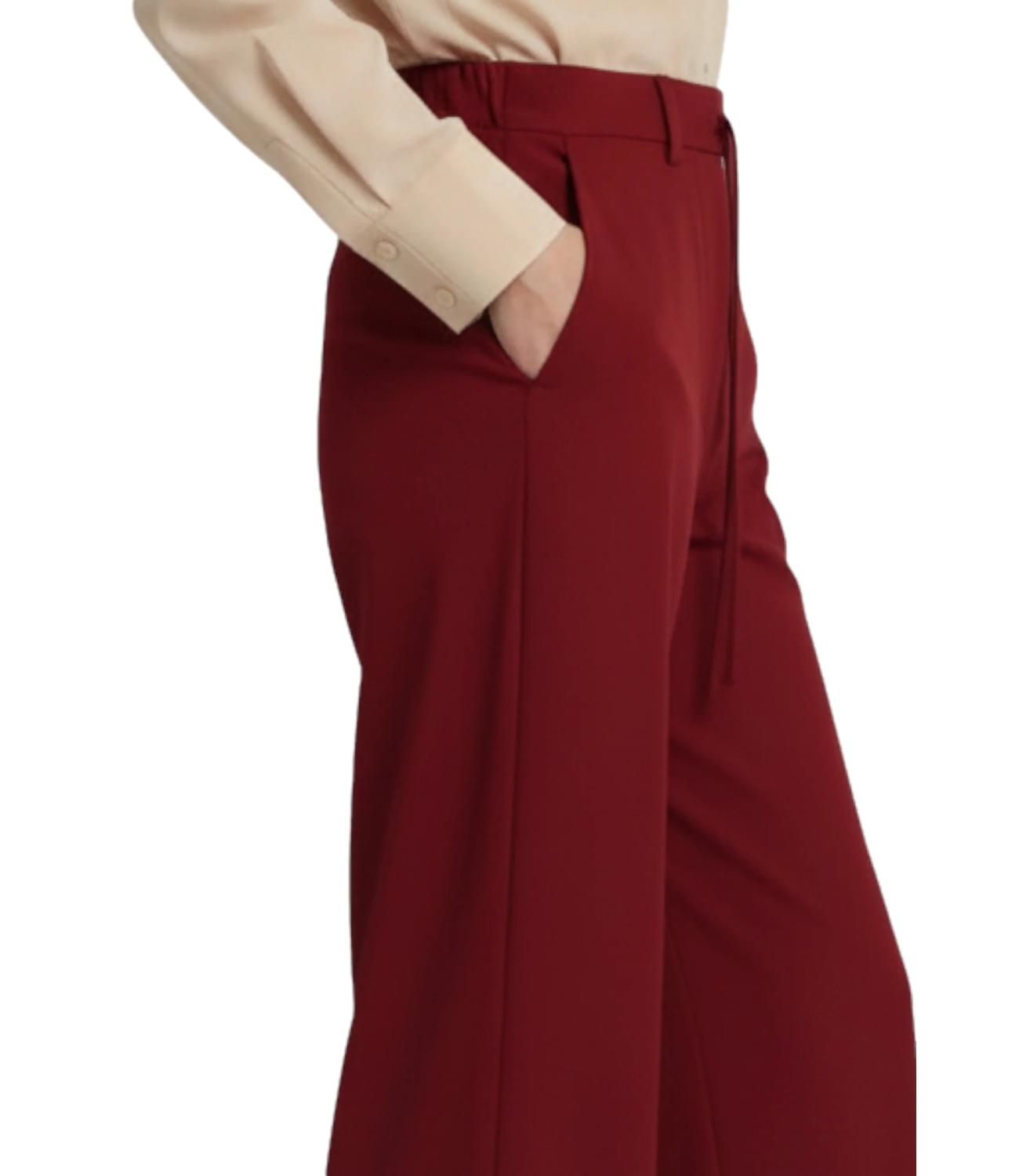 Dark Red Mmlagoraio Polyamide Trousers