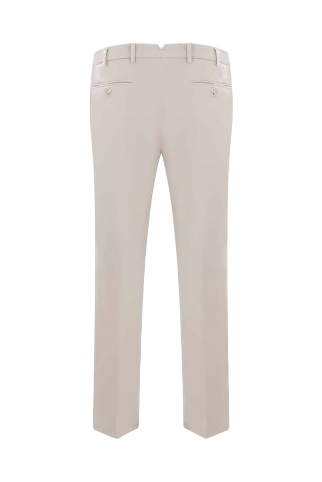 Tailored Straight Pants with Classic Waistband