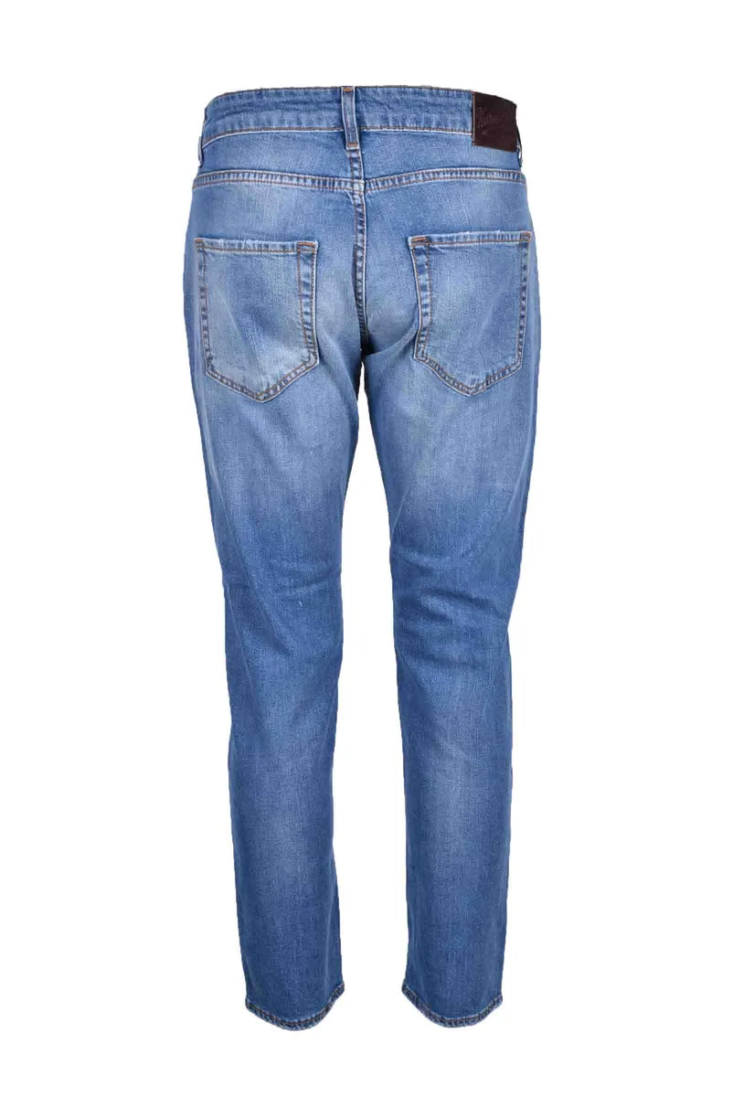 Cotton Elastane Jeans - Blue