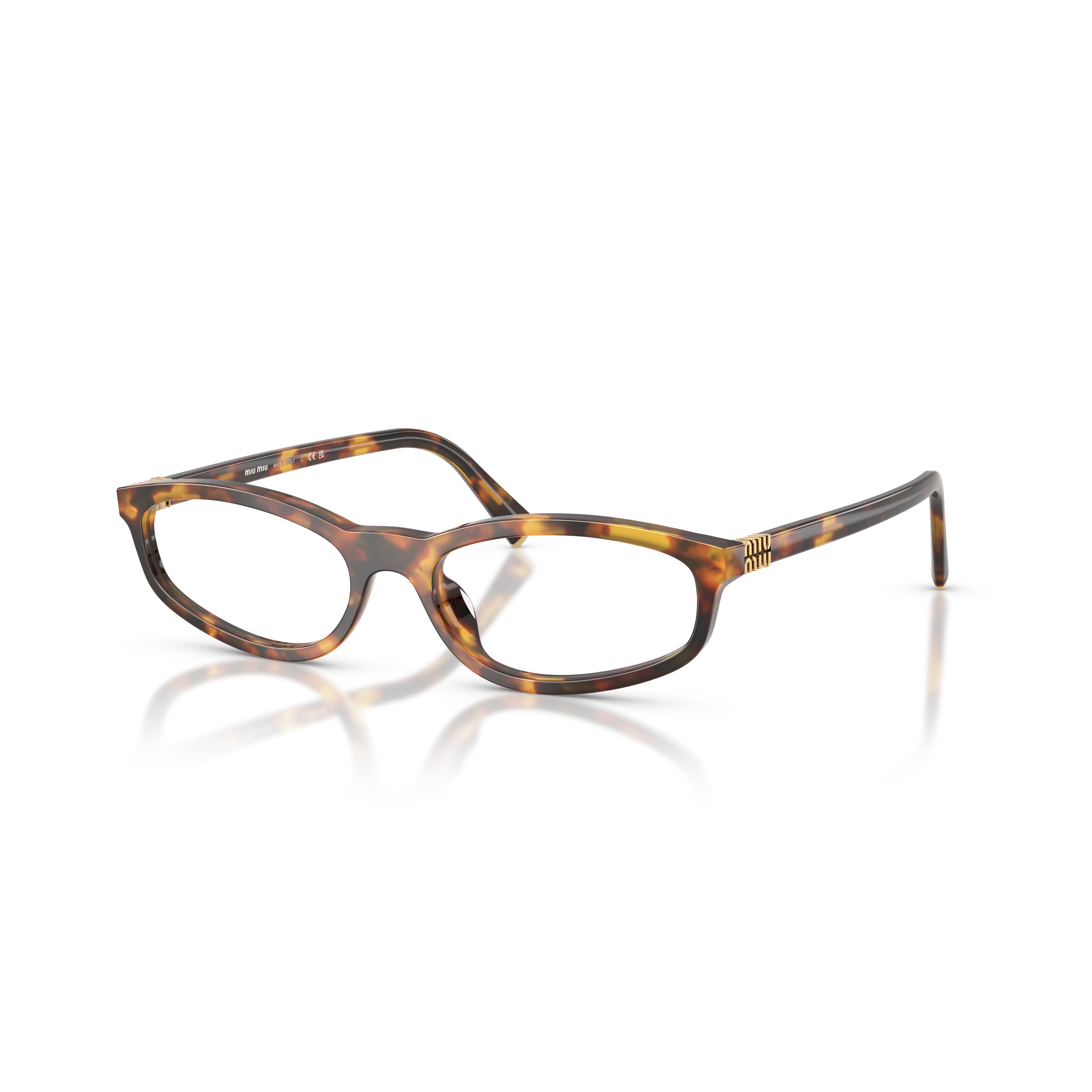 0mu 01zv Rectangular Tortoiseshell Acetate Eyeglasses
