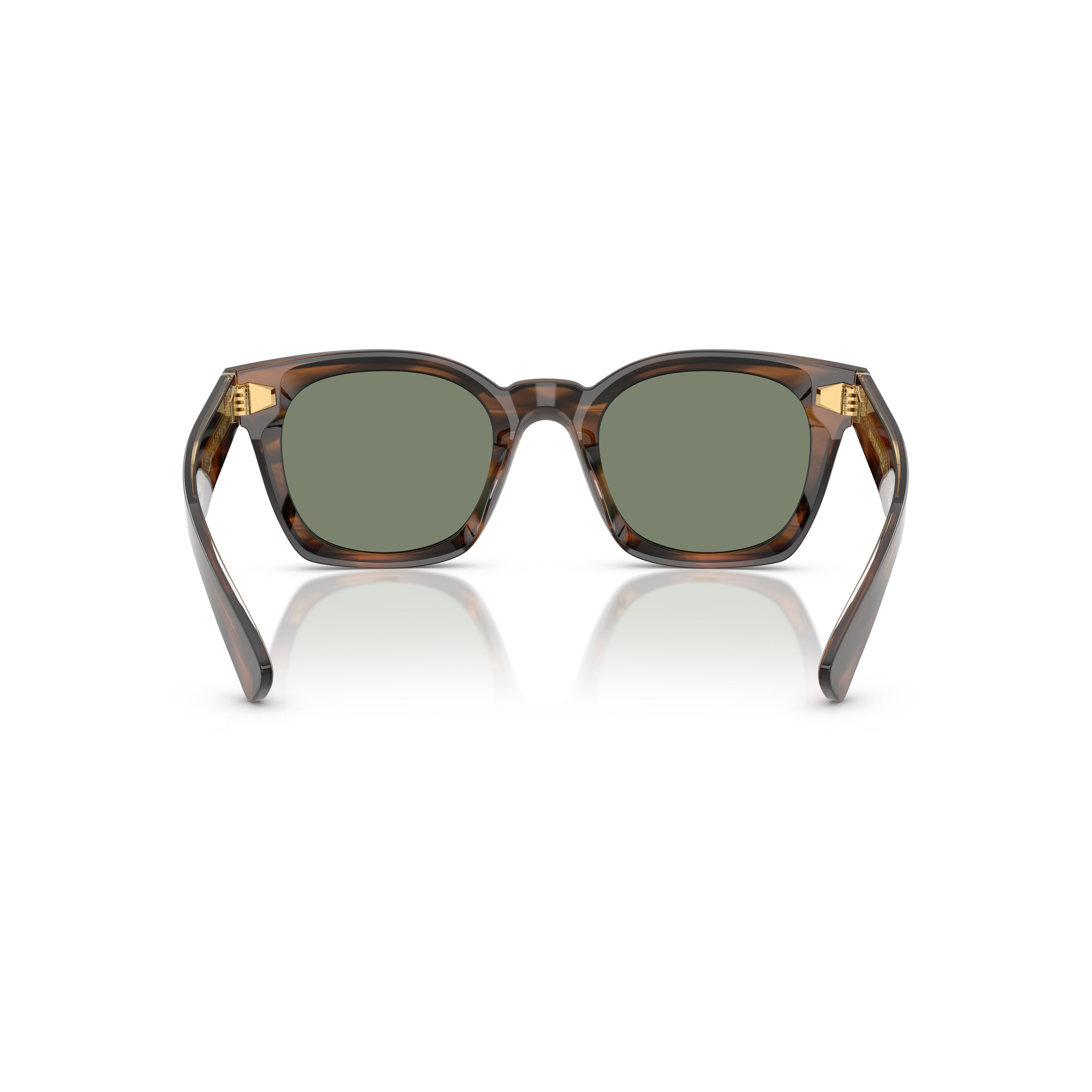 0ov5498su Tortoiseshell Square Frame Sunglasses with Dark Green Lenses