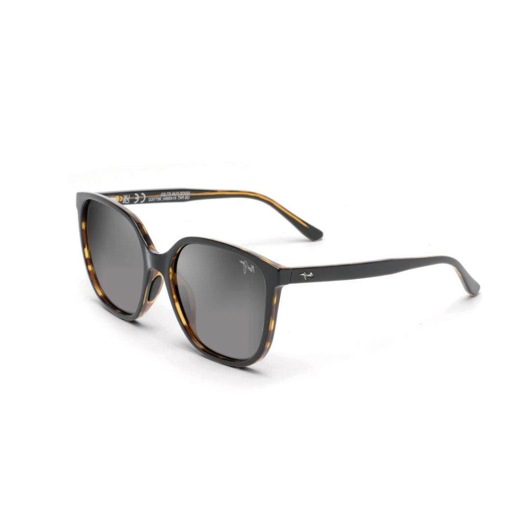 Good Fun Square-Frame Sunglasses with Glossy Black Finish