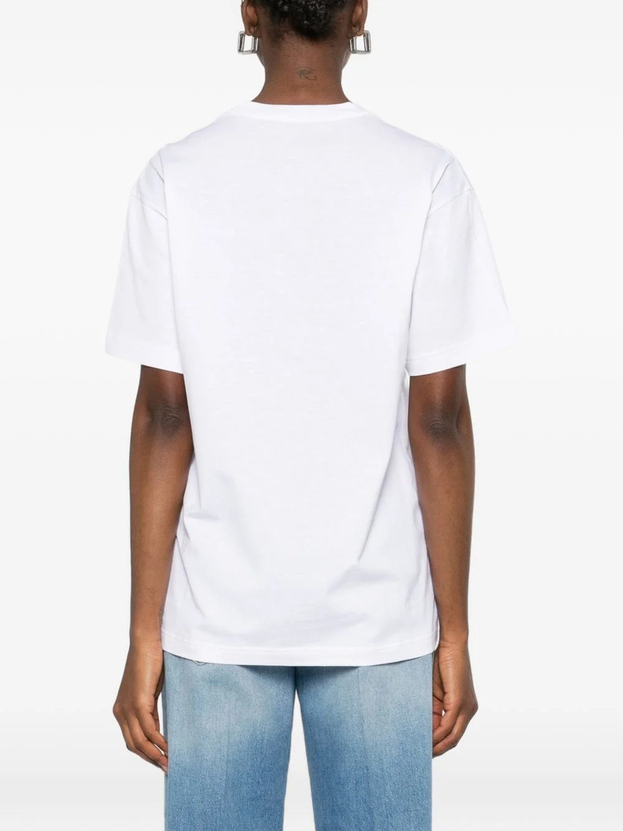 White Regular Light Jersey Horsebit Top