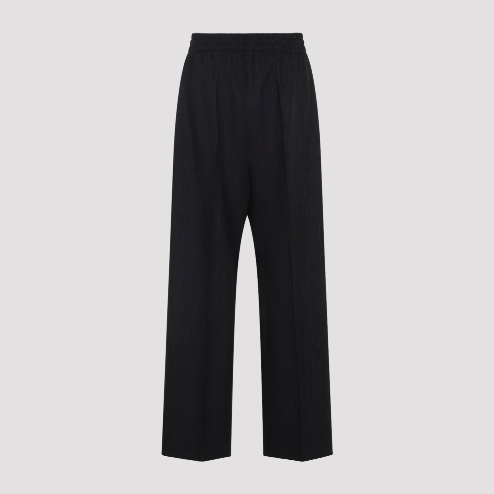 Tailored Black Trousers in Virgin Wool