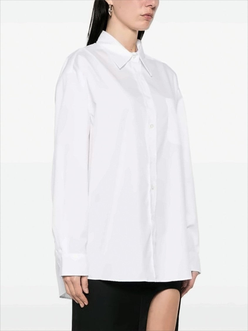 Classic Button-Down Blouse with Pointed Collar