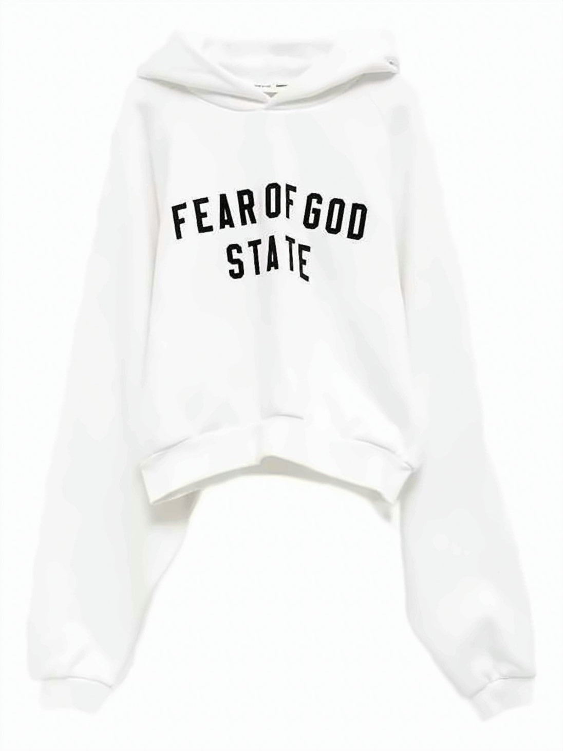 Cropped Hoodie with Bold Chest Print