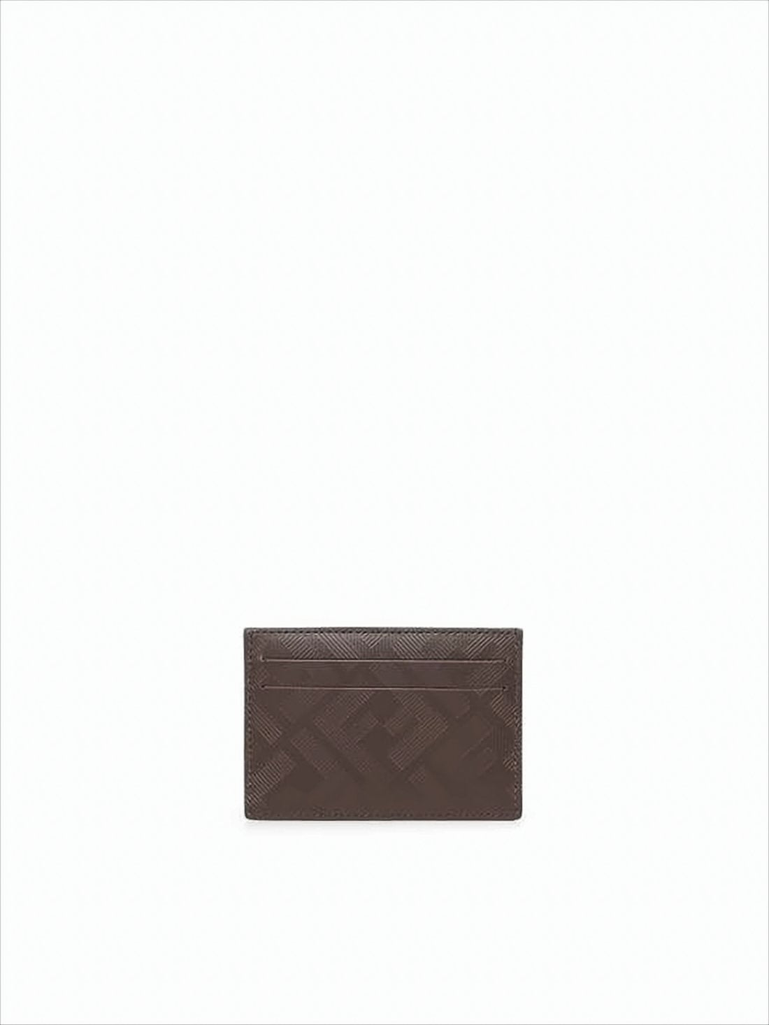 Textured Calf Leather Cardholder With Embossed Design