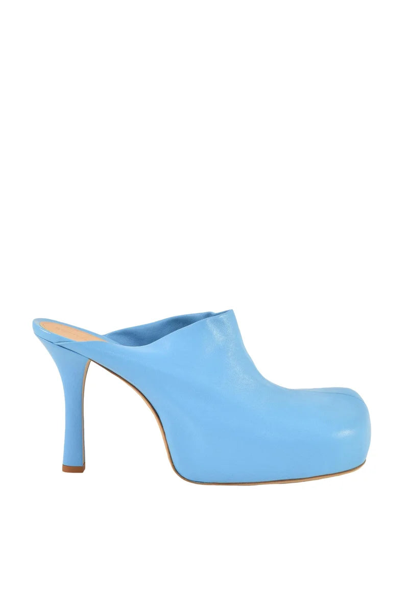 High Heel Mule - Light Blue