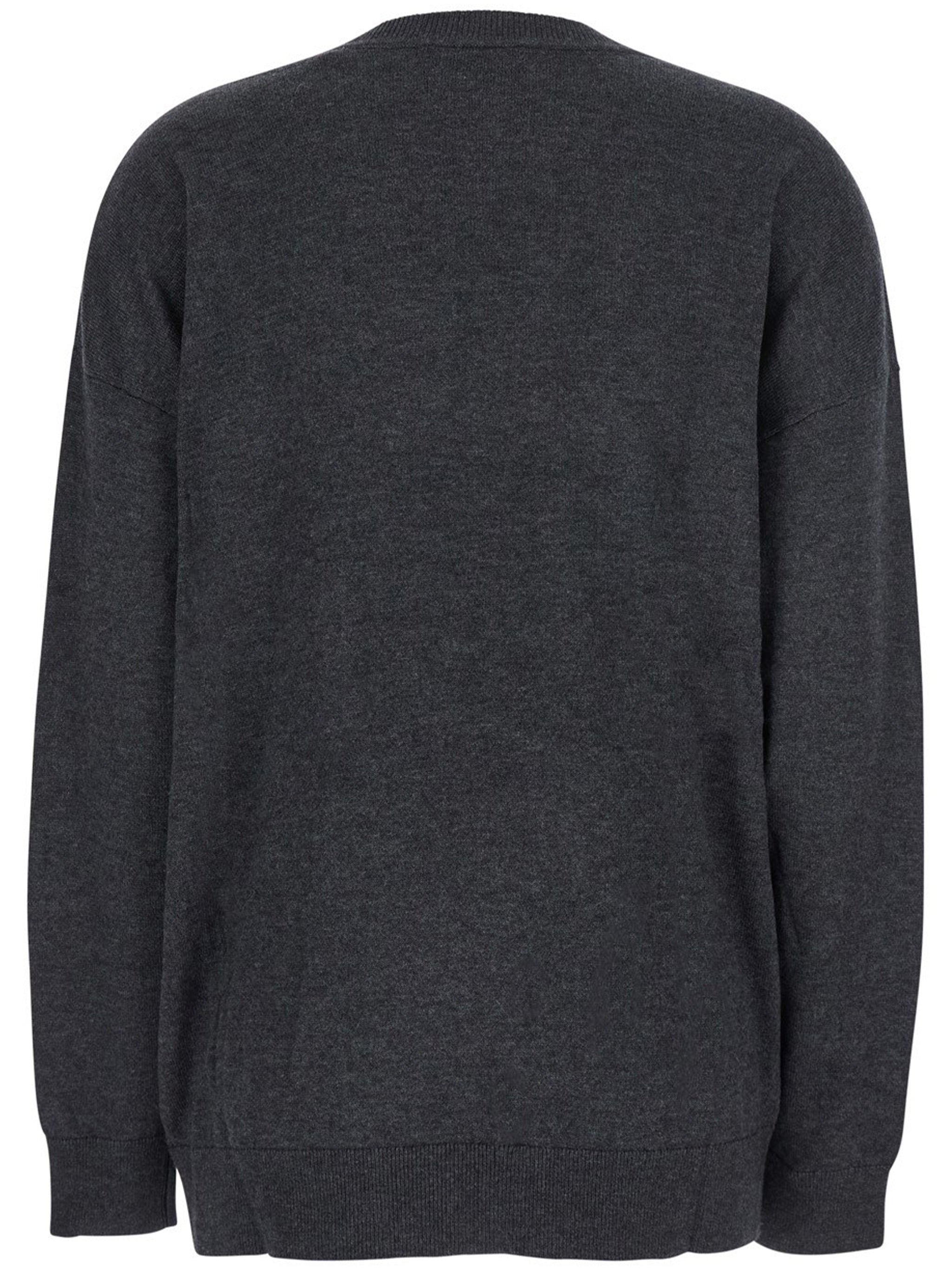 Charcoal Chiraz Twist Detail Pullover