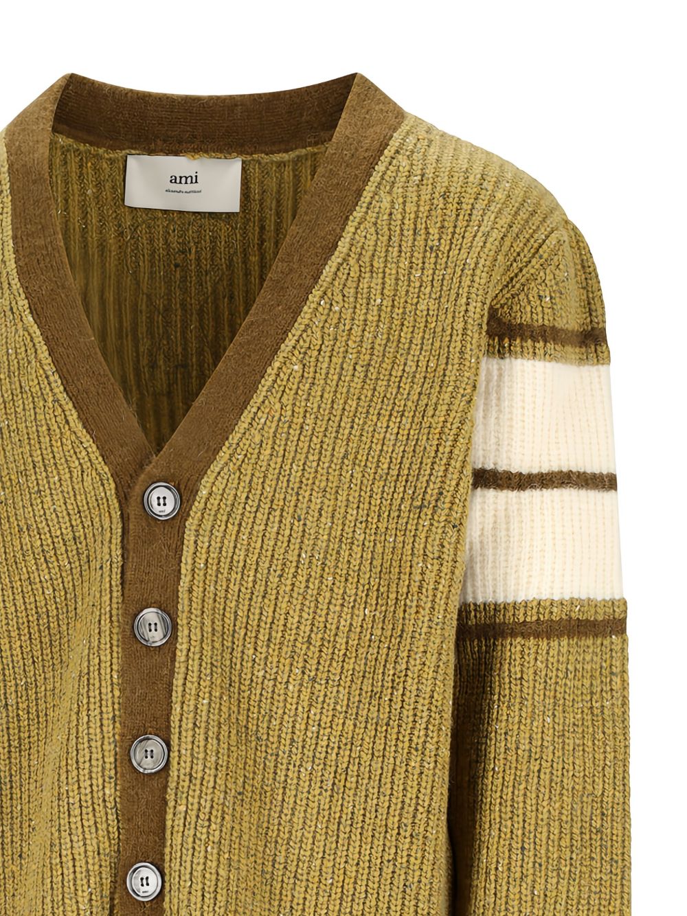 Olive Green V-Neck Sweater