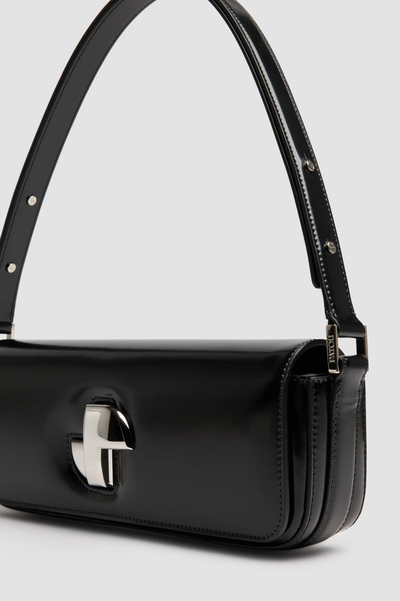 Glossy Leather Day Bag