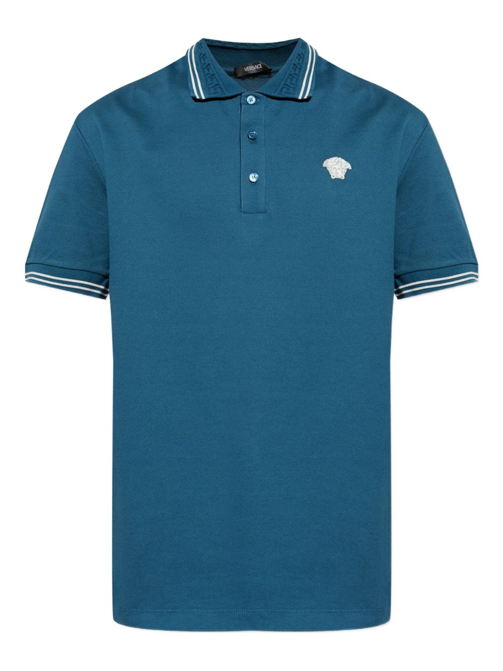 Silk-Nylon Blend Polo Shirt with Contrasting Details