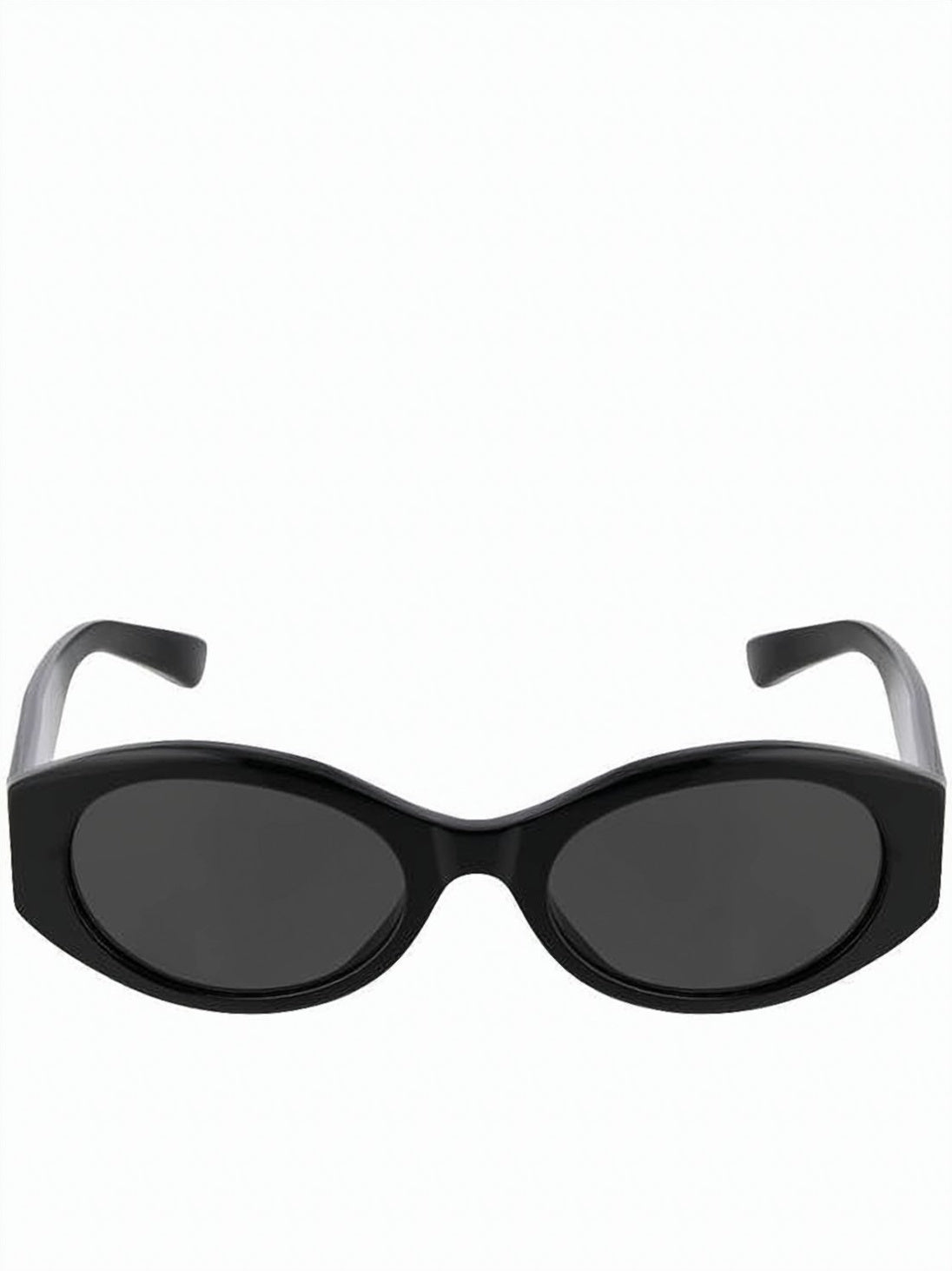 Rectangular Black Acetate Sunglasses with Bold Branding