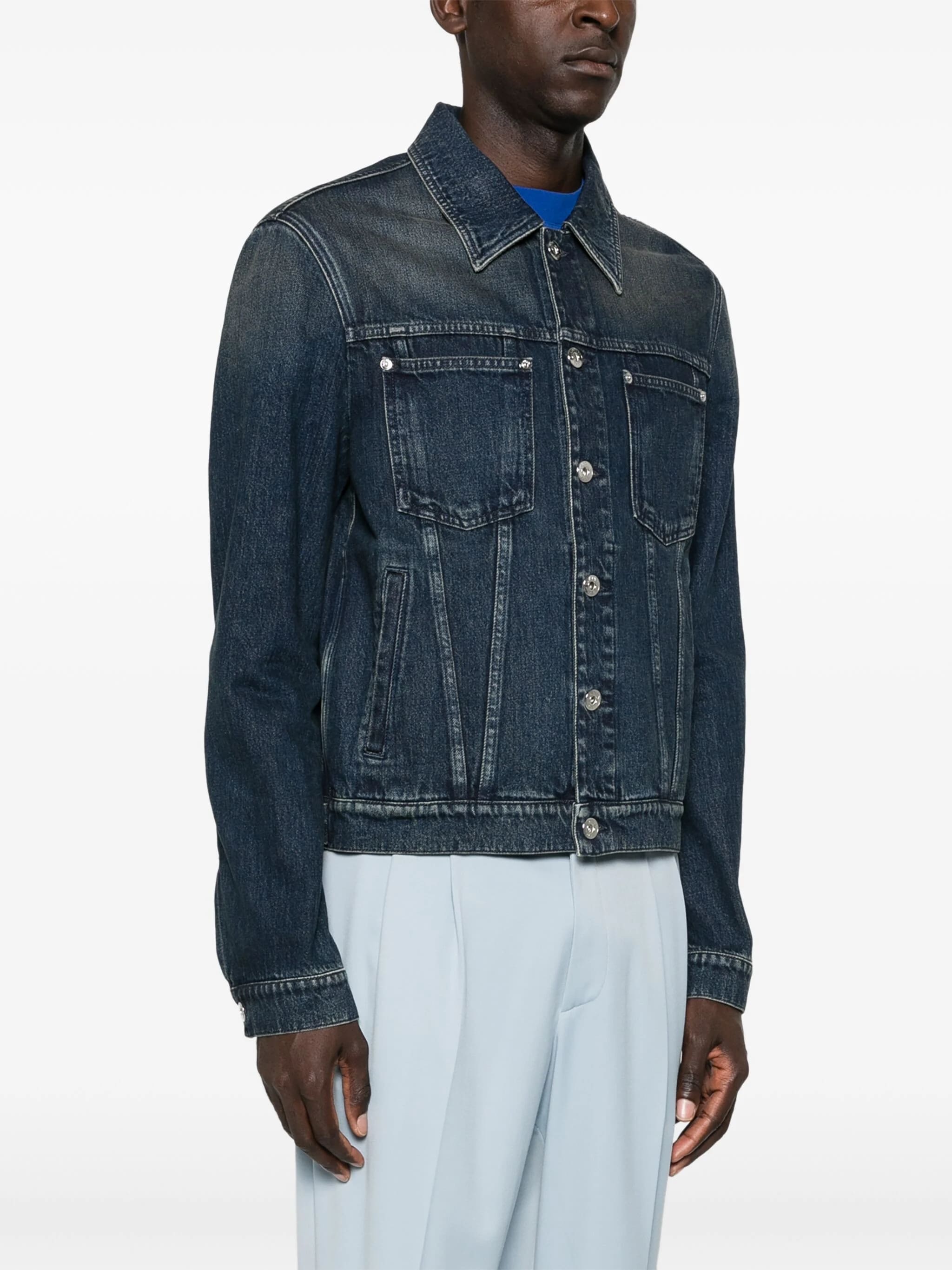 Blue Veste Classique Refined Denim Jacket