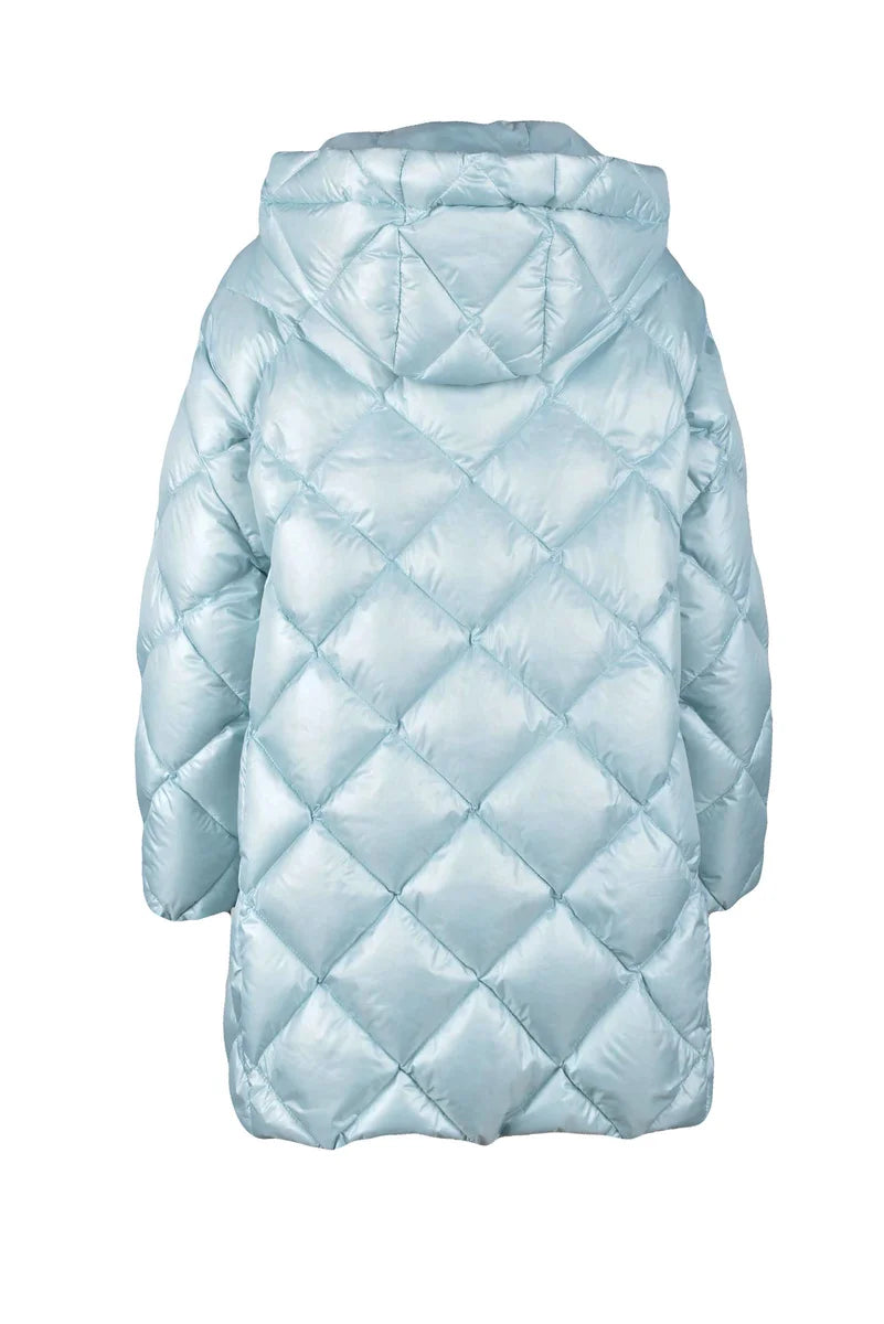 Aquamarine Quilted Down Jacket