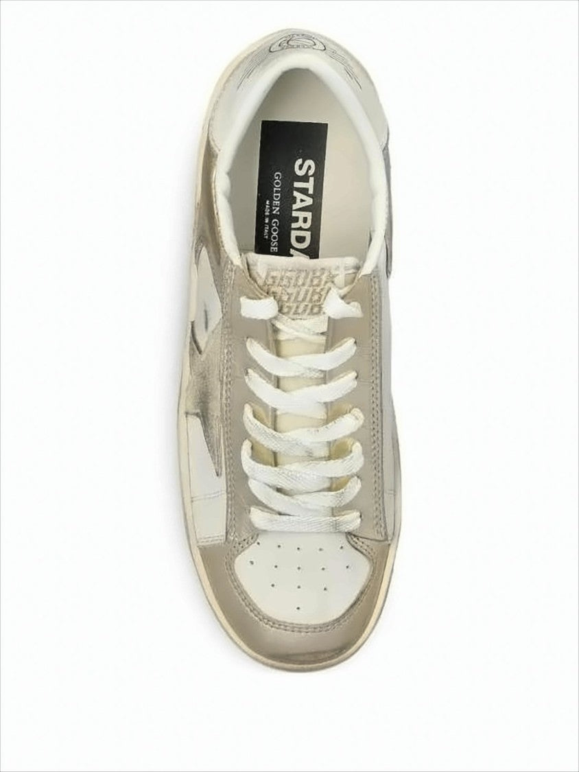 Low-Top Sneakers with Suede and Leather Details