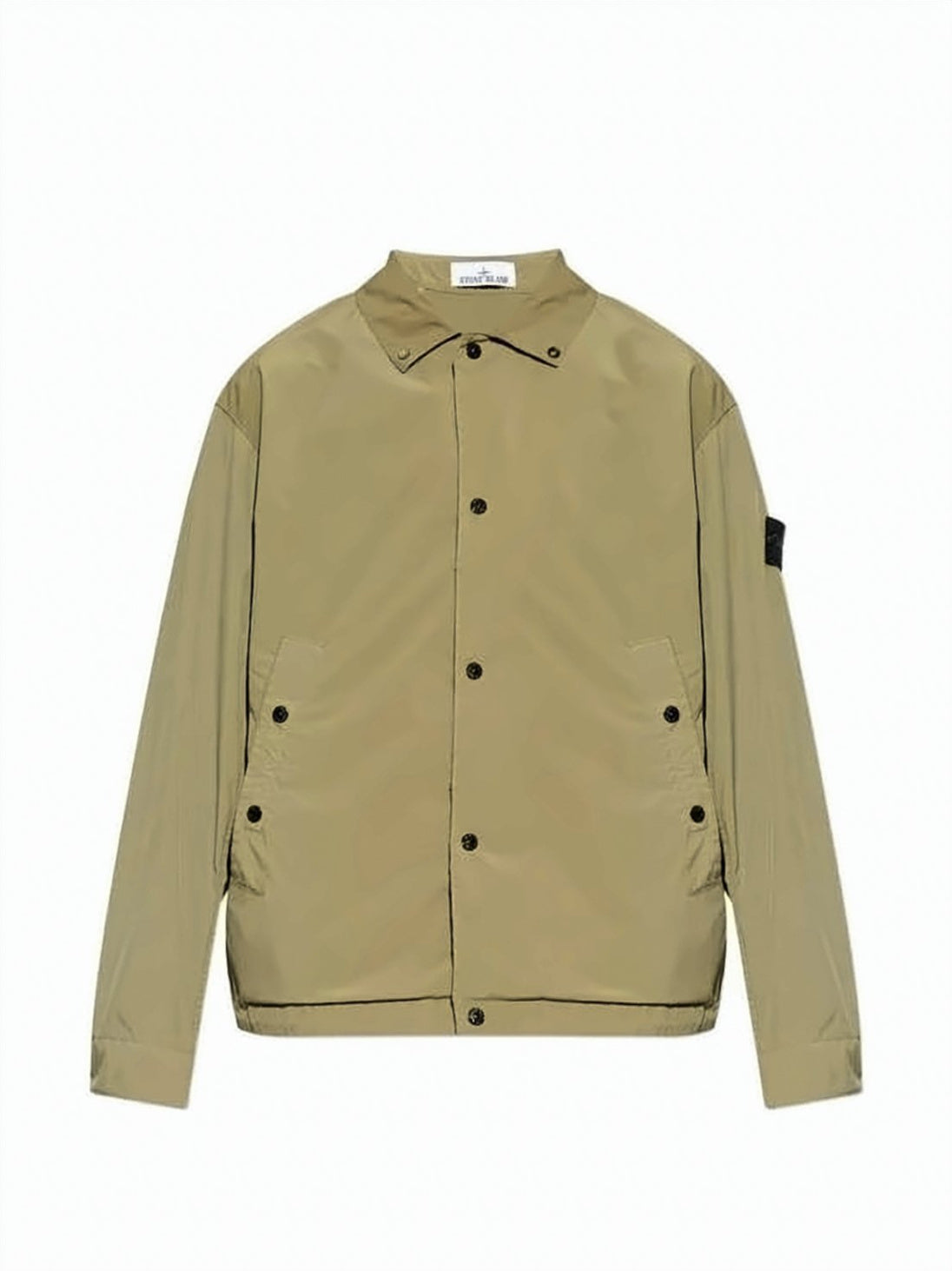 Lightweight Brown Jacket with Button-Up Front