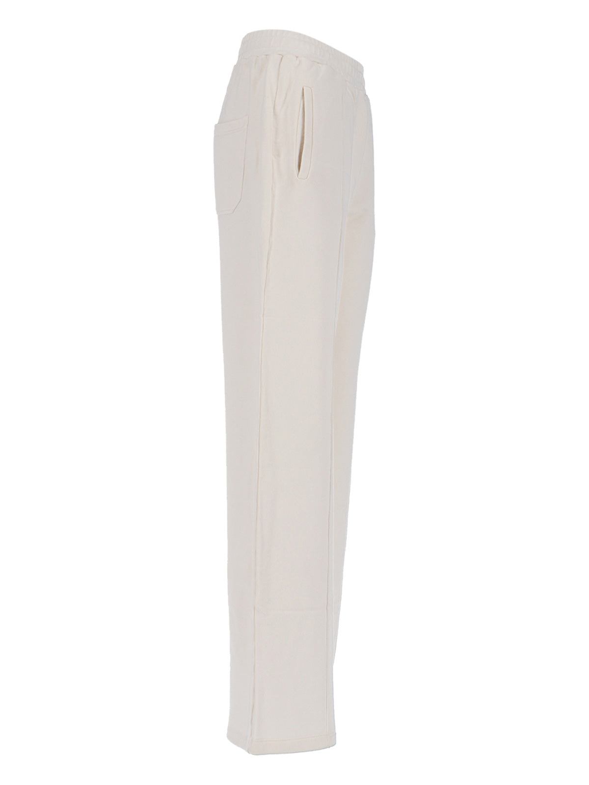 Wide-Leg Cotton Sports Pants