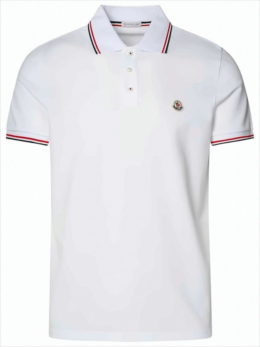 Classic Short-Sleeve Polo Shirt With Striped Detailing