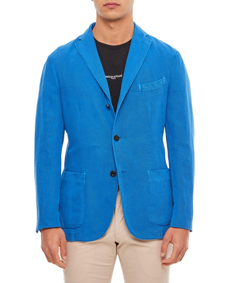 Single-Breasted Jacket 2 Buttons In Cotton Canvas