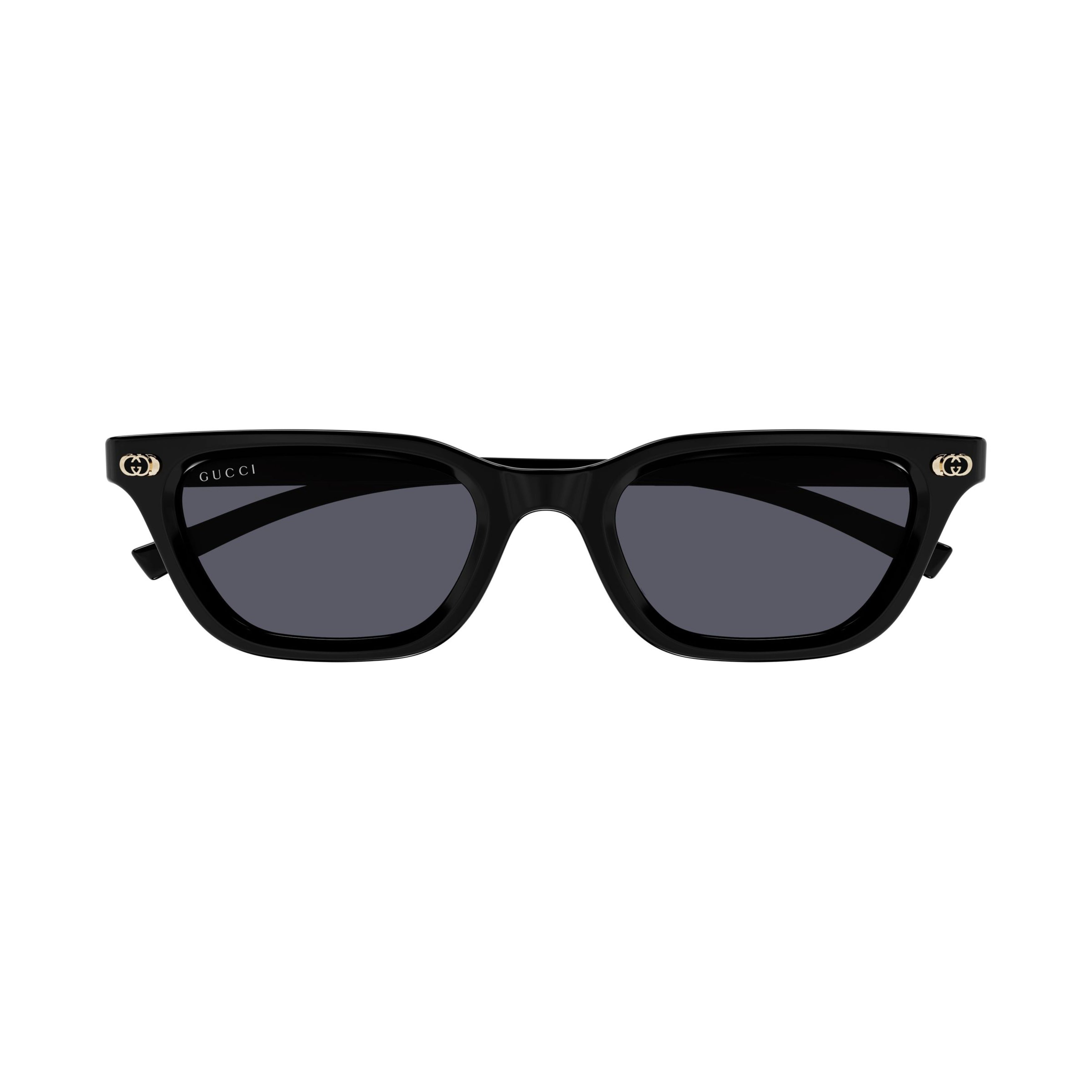 Rectangular Frame Sunglasses With Gold-Tone Accents