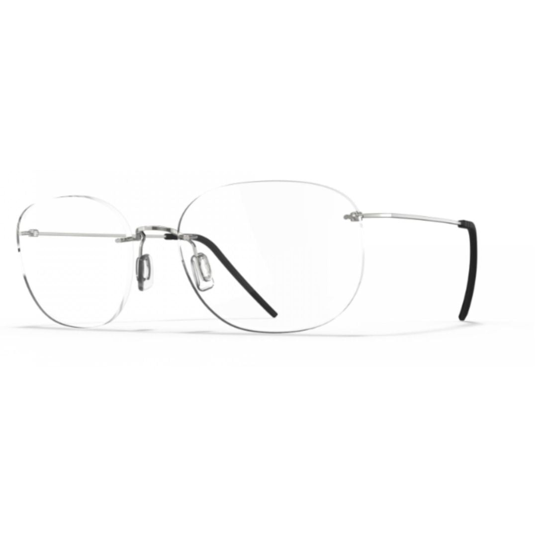 Bf1070 Aero Loop B1-P2 Rimless Silver Optical Frames with Adjustable Nose Pads