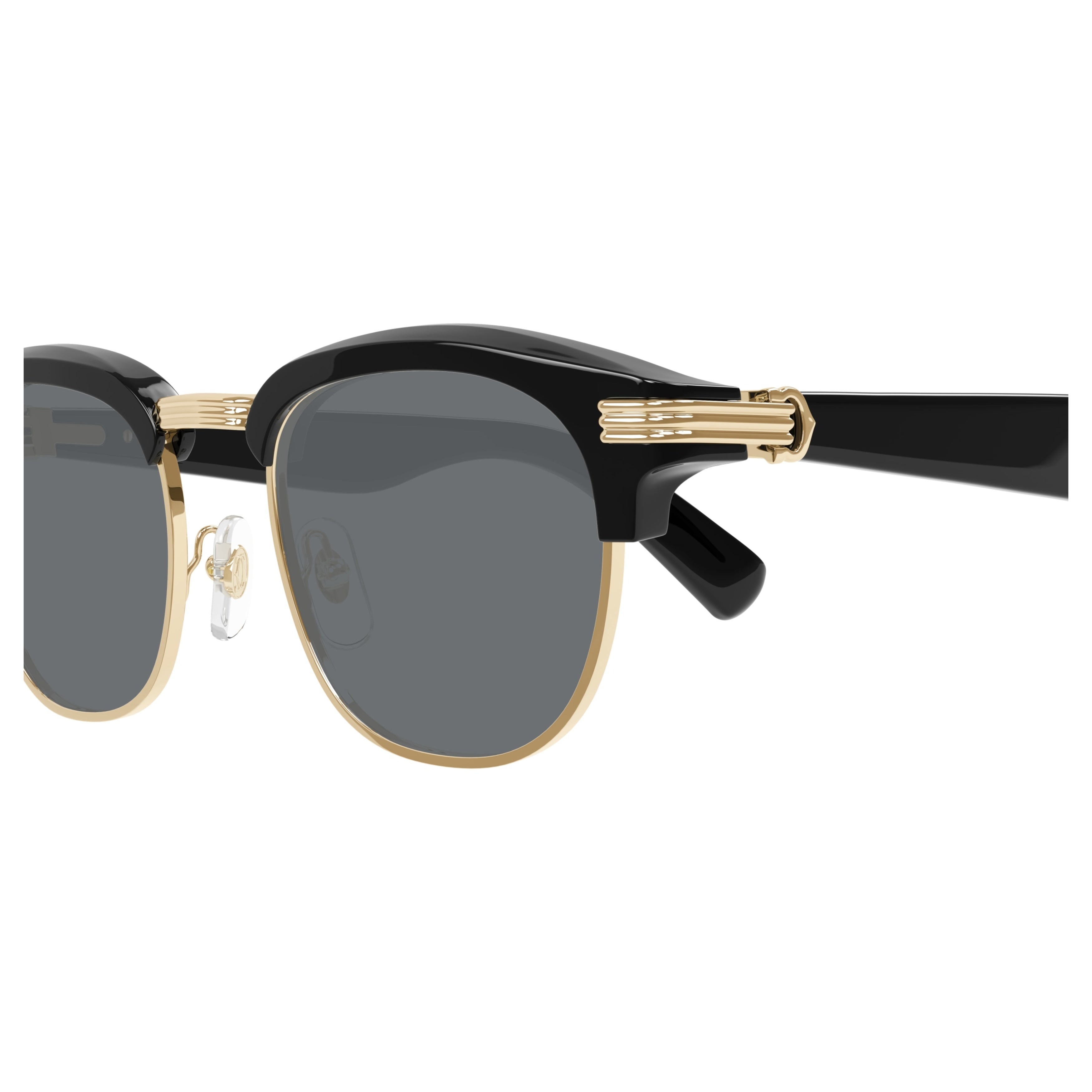 Ct0496S Classic Clubmaster Sunglasses with Bold Black Acetate