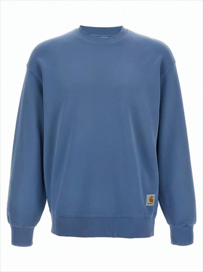 Long-Sleeve Sweatshirt with Ribbed Cuffs