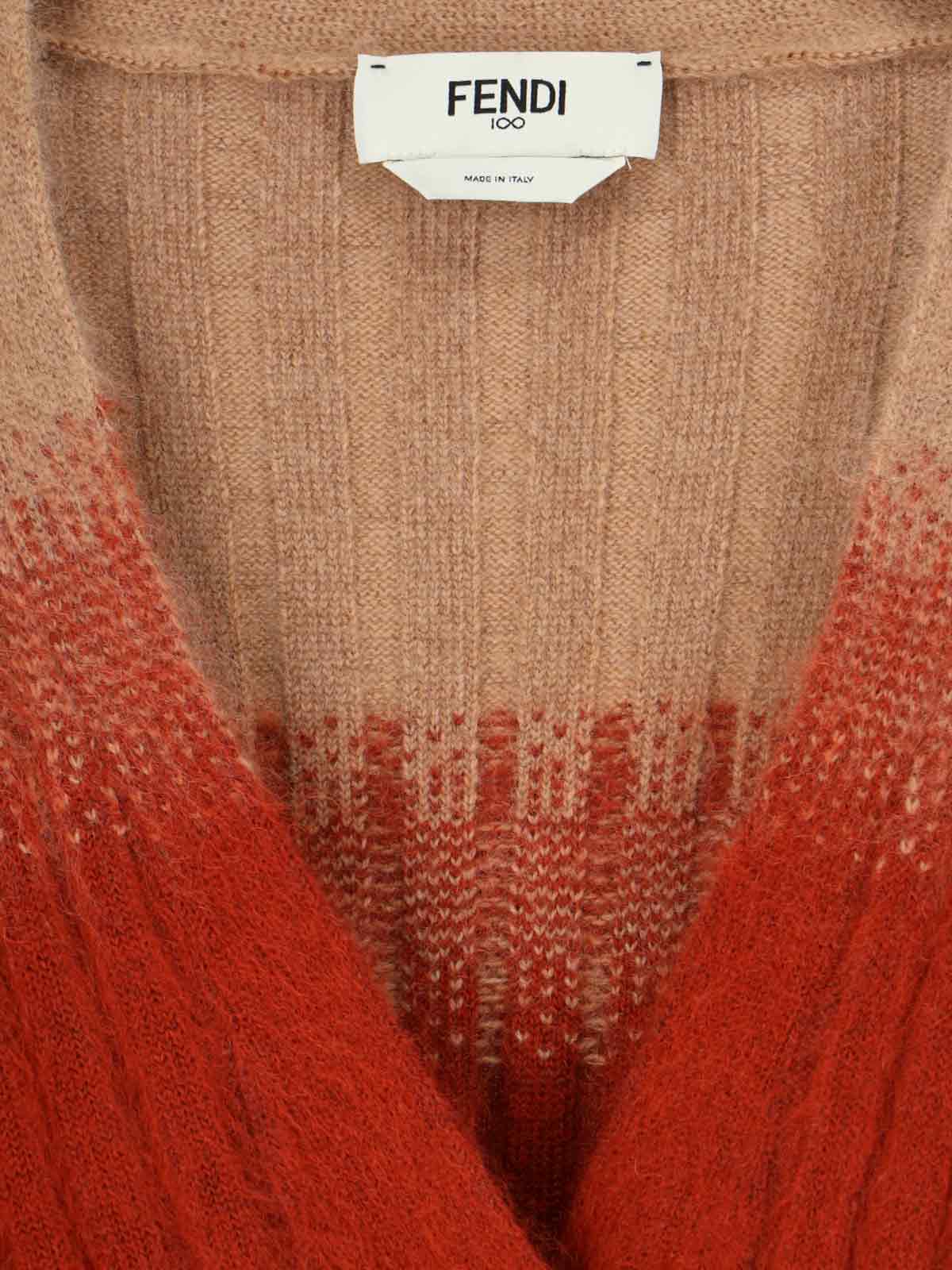 Mohair Blend Cardigan, Multicolor