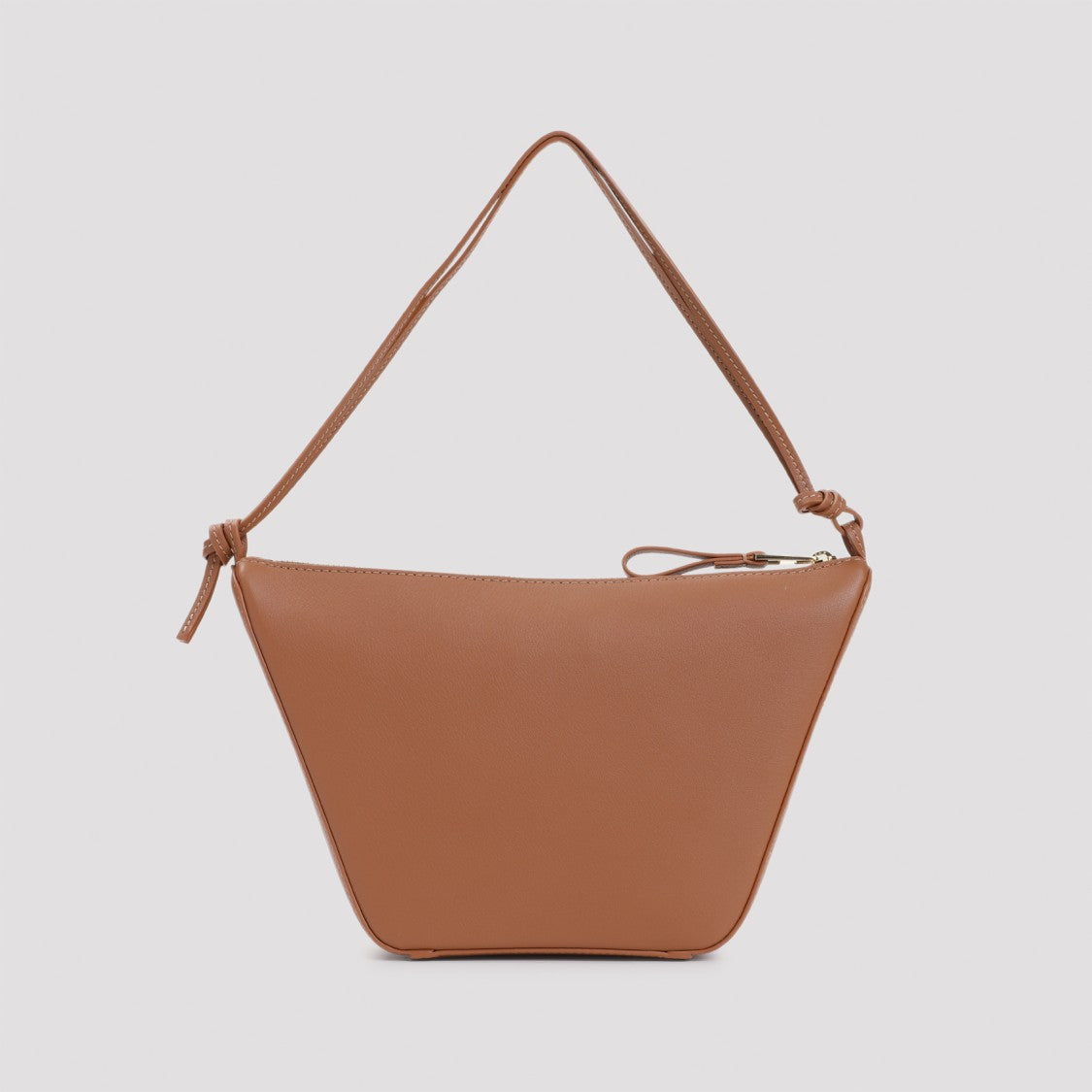 Trapezoidal Shoulder Bag In Calf Leather