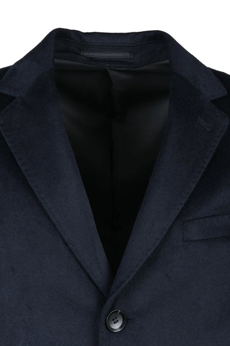 Tailored Grey Coat with Notched Lapel