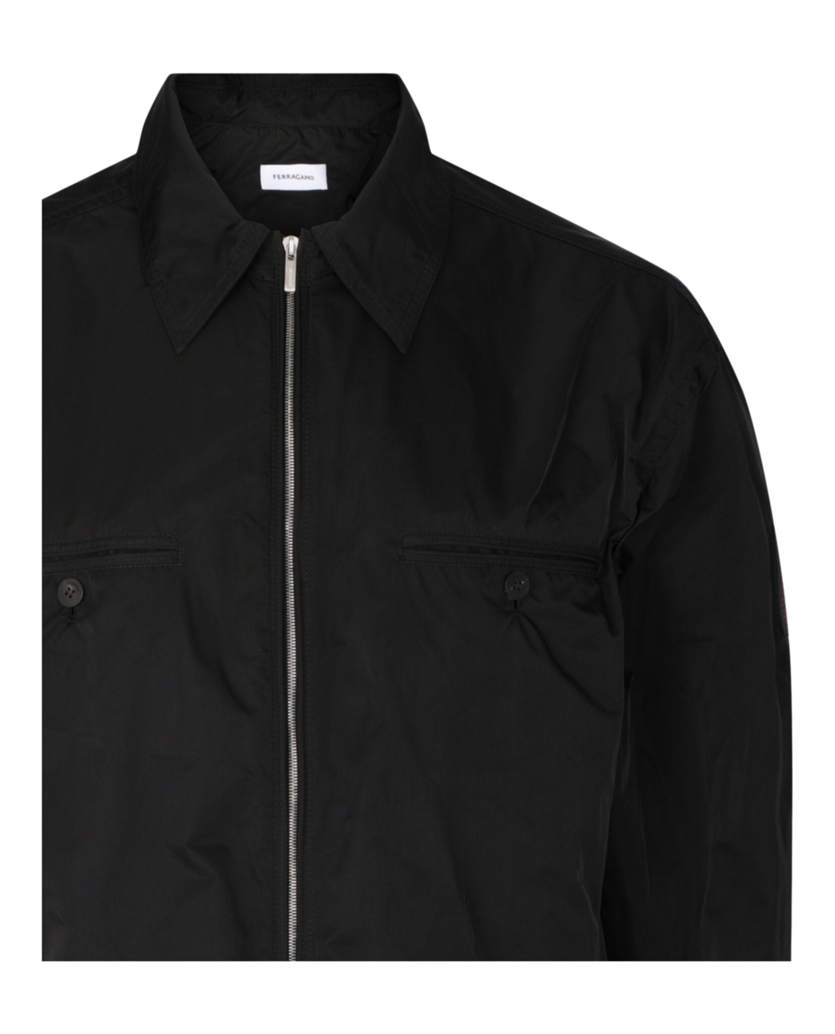 Zip-Up Windbreaker With Removable Hood