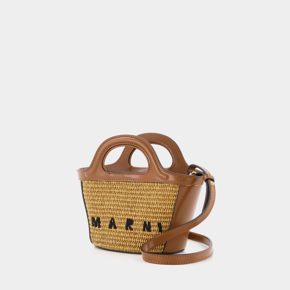 Tropicalia Micro Shopper Bag - Raw Sienna - Leather