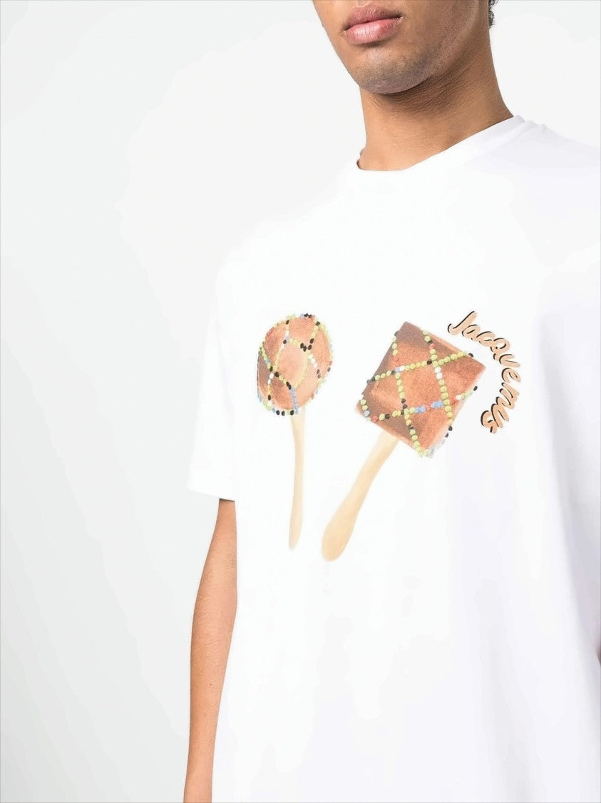 Maracas Graphic Print White T-Shirt