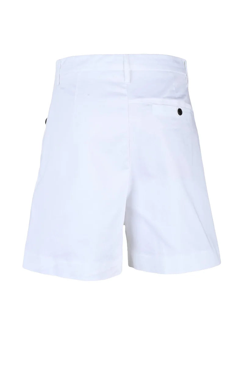 High-Waisted Shorts - White