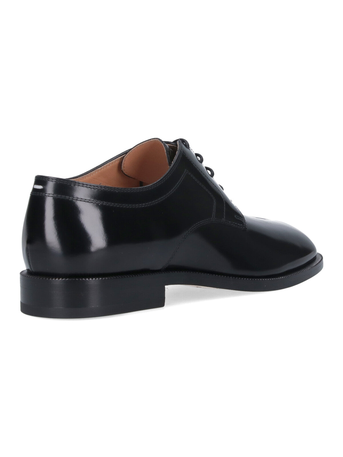 Black Tabi Squared Toe Leather Shoes